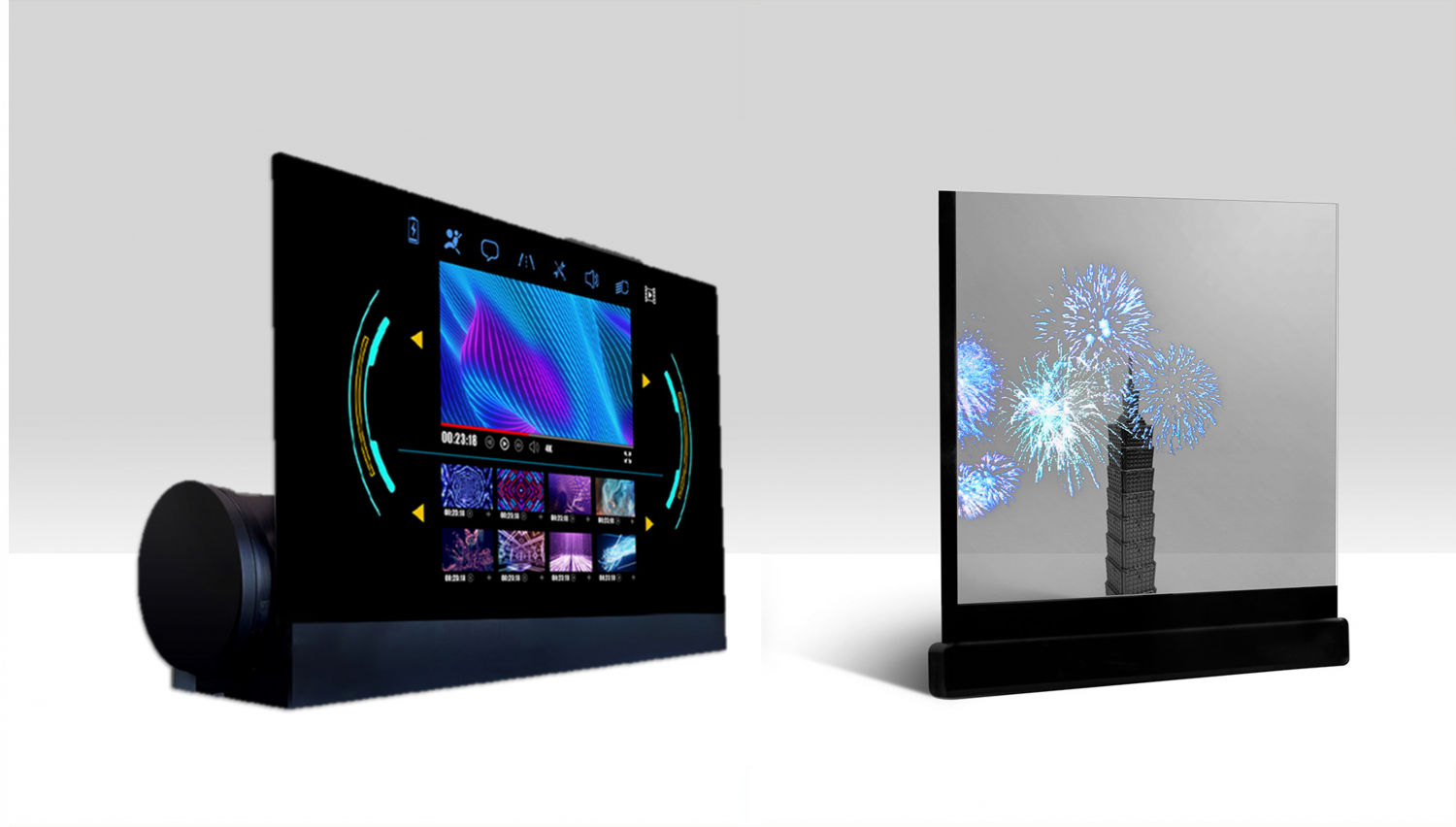 可卷式、折迭性、高透明